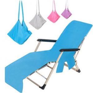 beach lounge chair cover towel with pocket wholesale