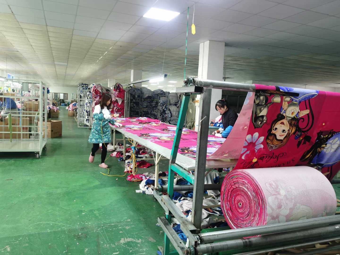 Fabric cutting for custom towel production