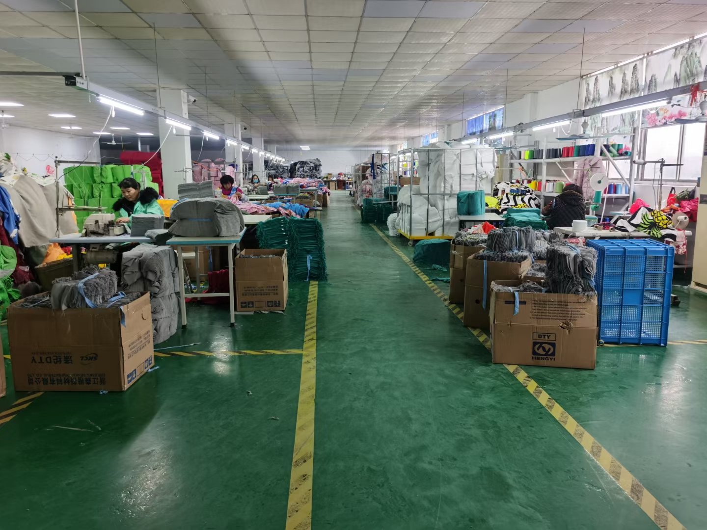 Sewing and finishing process for custom towel production