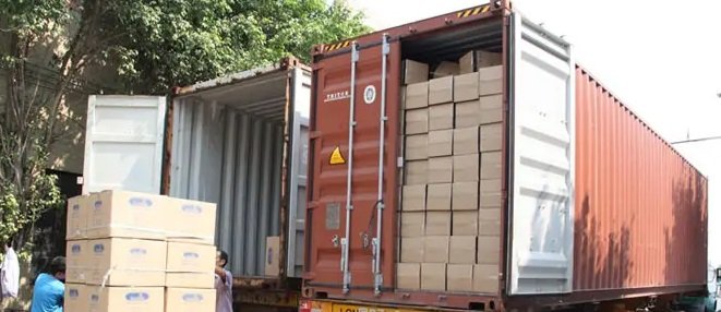 International shipment of packed custom towel orders