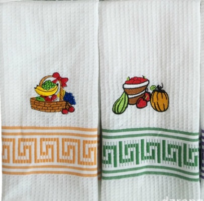wholesale waffle embroidery kitchen towel manufacturer