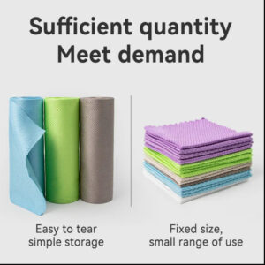 Disposable Microfiber Cleaning Cloth Rolls