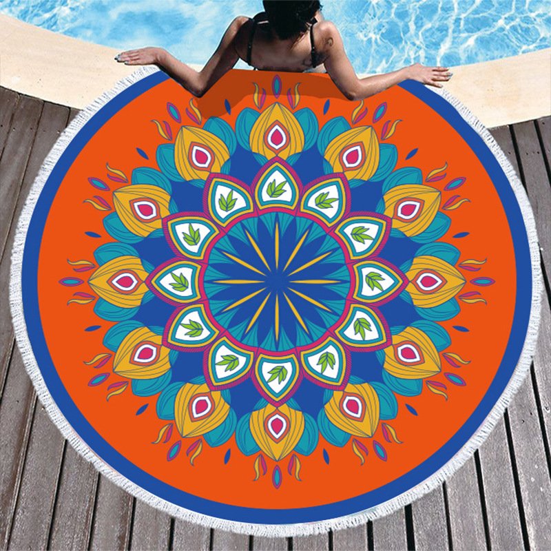 Round pool towels