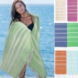 custom Turkish beach towel