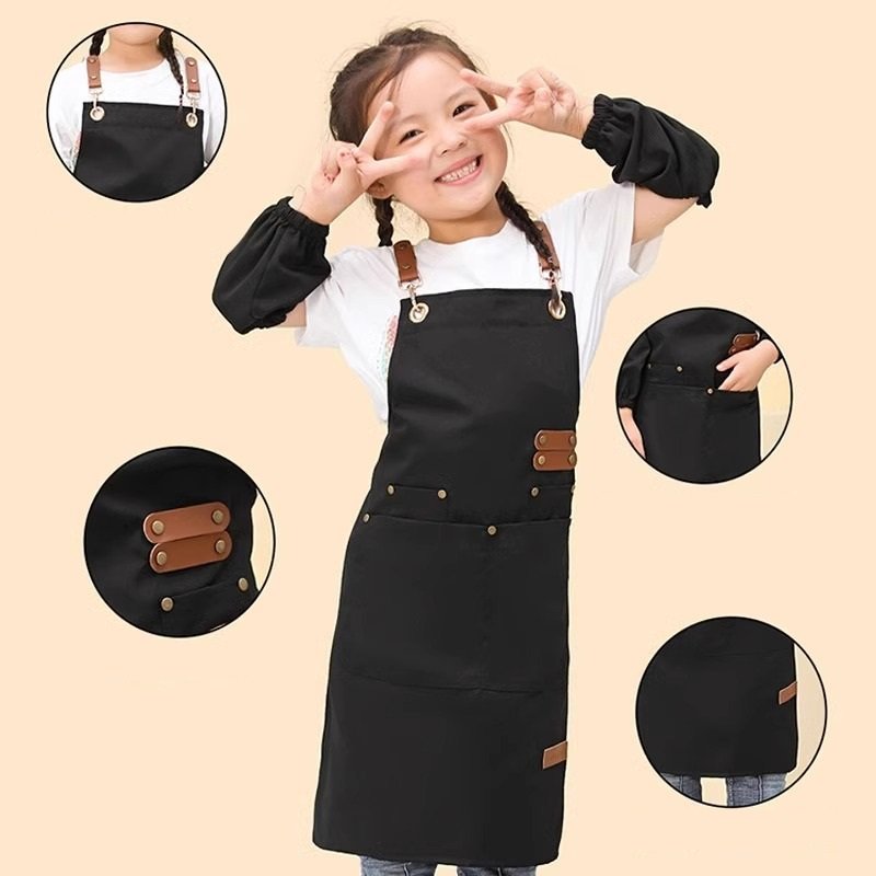 Comfortable cross-back apron for long kitchen shifts