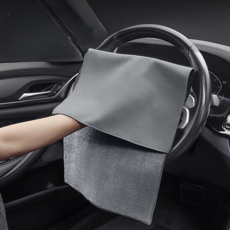 Waffle weave microfiber towel for car drying