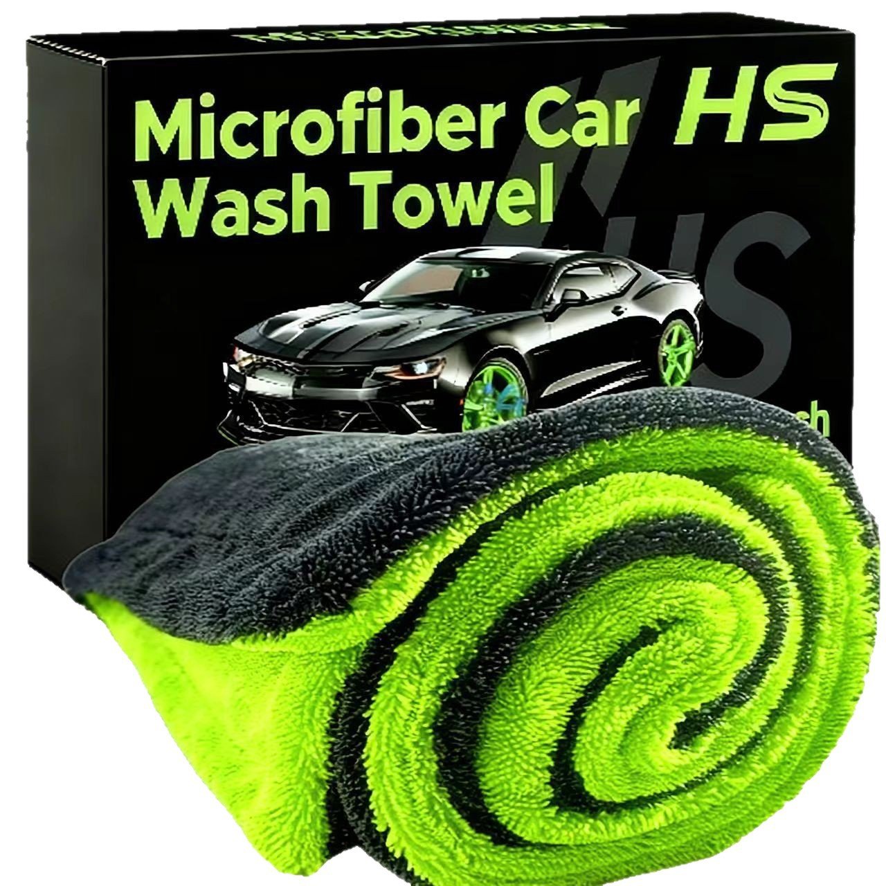 Professional automotive microfiber towel for detailing