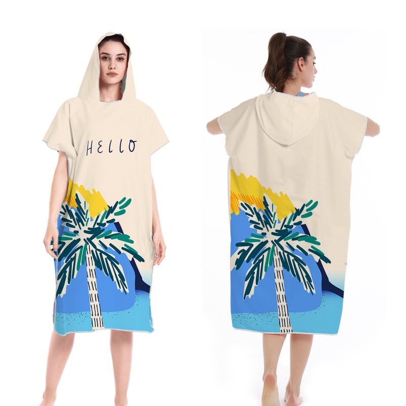 Eco-friendly organic cotton surf poncho wholesale