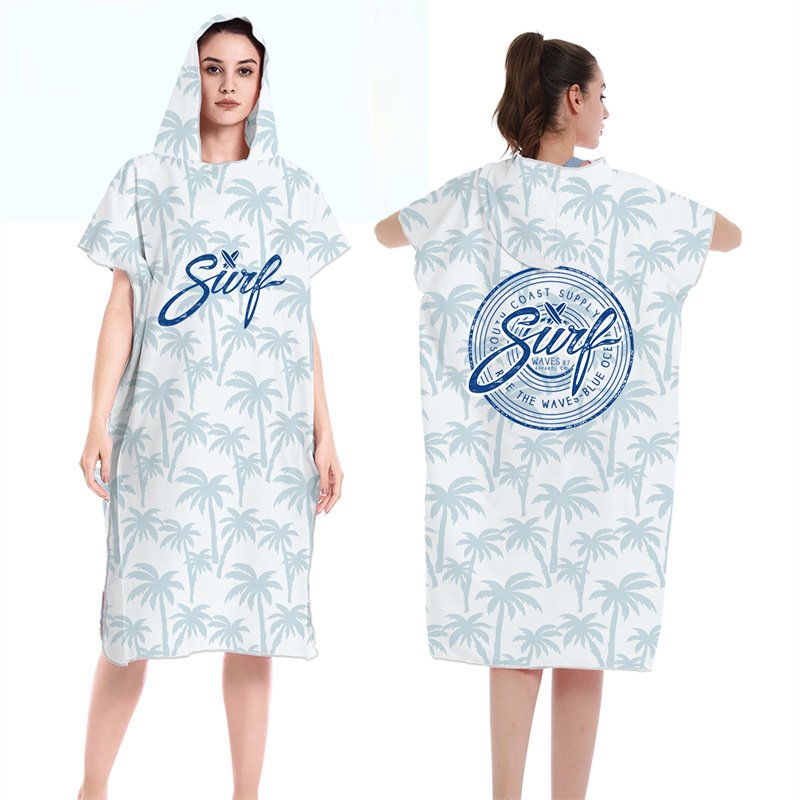 Custom surf poncho towel with hood by Favor Houseware