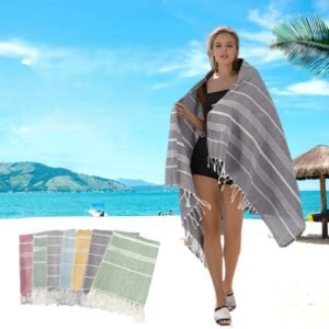 personalized Turkish beach towel
