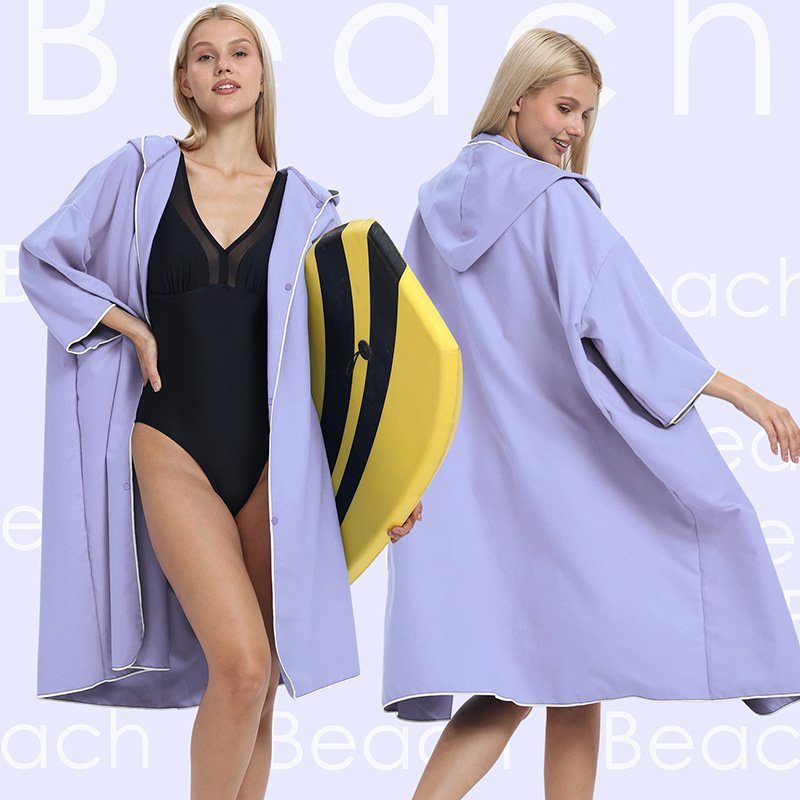 Surf poncho towel with hood for adults — Favor Houseware