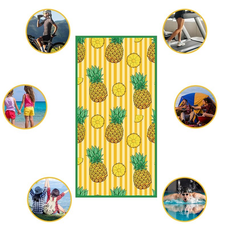 Multipurpose custom beach towel at the beach
