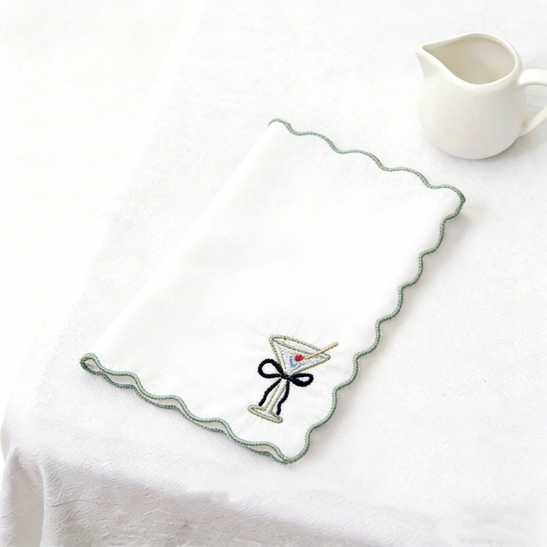 Decorative embroidered tea towel as home dรฉcor 2026