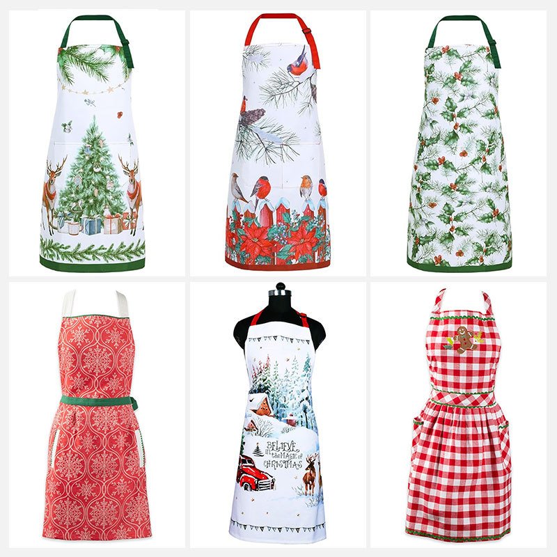 Personalized apron gift ideas – custom name aprons for her displayed on a kitchen counter