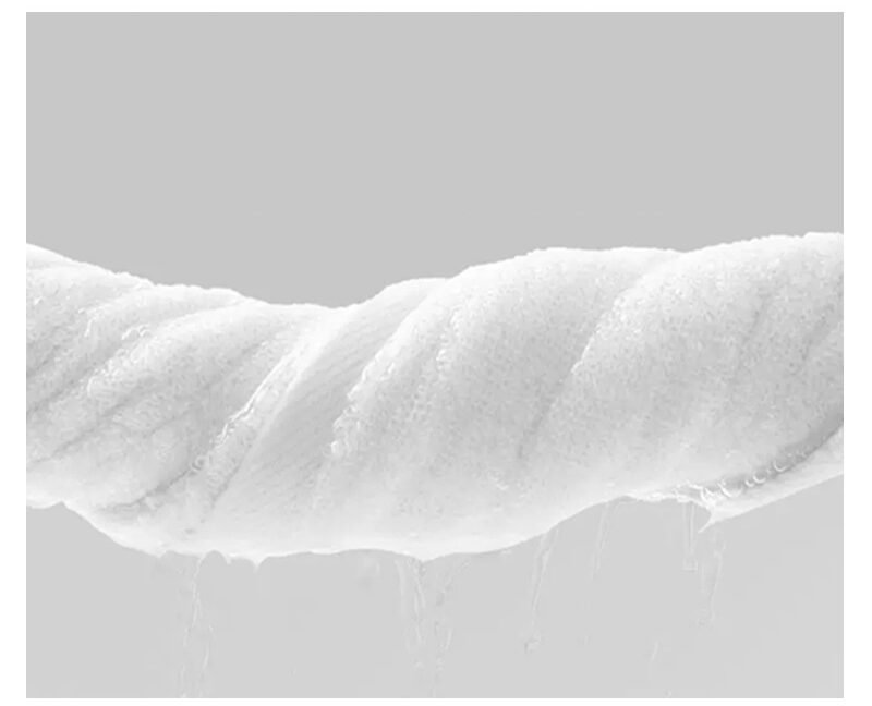 Soft face towel to reduce irritation and redness for sensitive skin