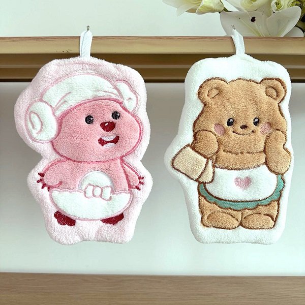 Cute cartoon-shaped hand towels for promotional events