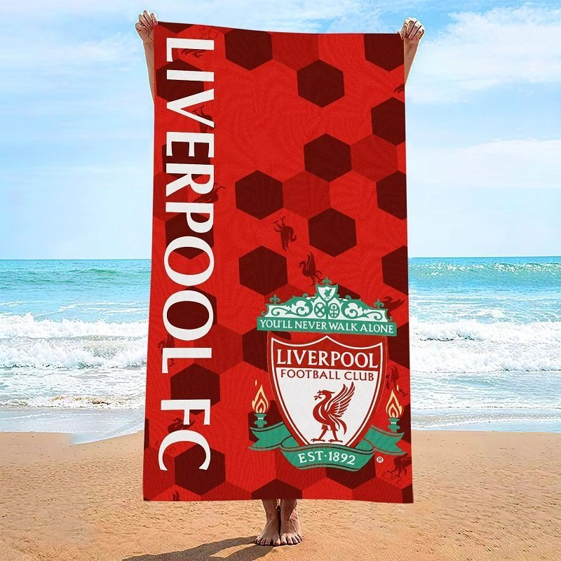 Custom club logo beach towel